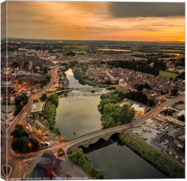 Castleford Millennium Bridge Canvas Print by Chris North