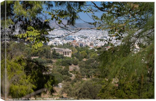 The Ancient Agora of Classical Athens. Canvas Print by Chris North