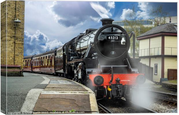 Full head of steam. Canvas Print by Chris North