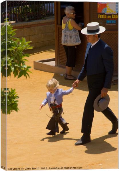 A person holding a child Canvas Print by Chris North