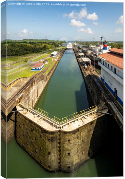 Entrance through the Panama Canal Canvas Print by Chris North