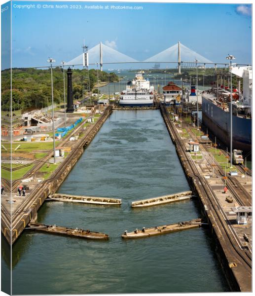 Centennial and  the Panama Canal. Canvas Print by Chris North