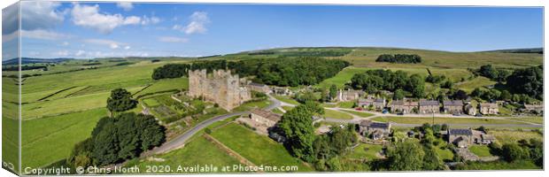 Bolton Castle, in the Yorkshire Dales Canvas Print by Chris North