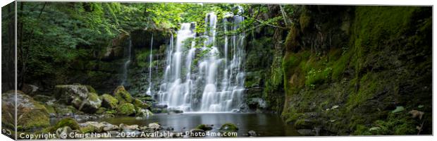 Scale Haw Force Waterfall. Canvas Print by Chris North