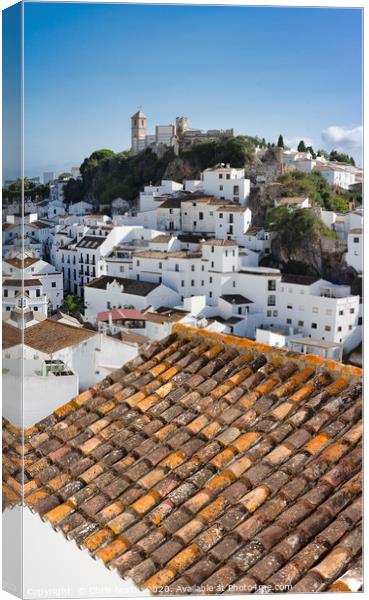 Casares View by day. Canvas Print by Chris North