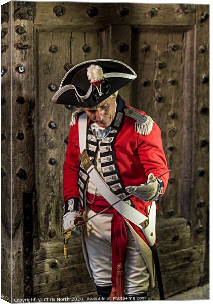 Officer of the 72nd Regiment of foot. Canvas Print by Chris North