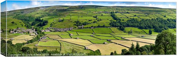 Gunnerside in the Yorkshire Dales Canvas Print by Chris North