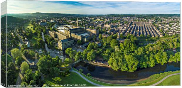 Saltaire Village  Canvas Print by Chris North