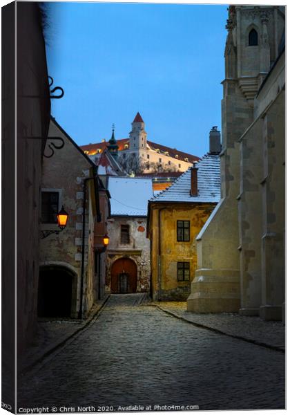 Bratislava old town. Canvas Print by Chris North