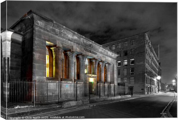 Temple Works , Leeds. Canvas Print by Chris North