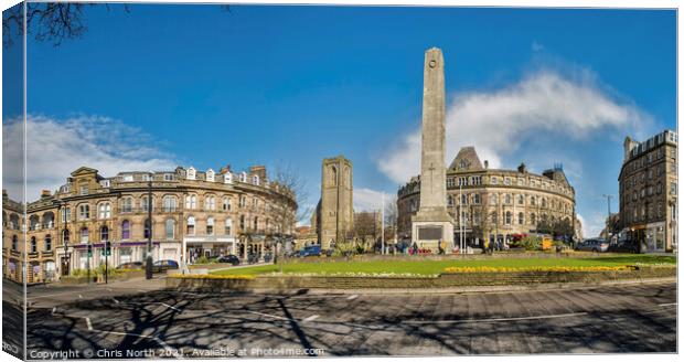 Harrogate's Cenotaph.  Canvas Print by Chris North