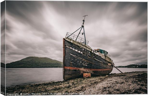Fort William Shipwreck Canvas Print by James Merrick