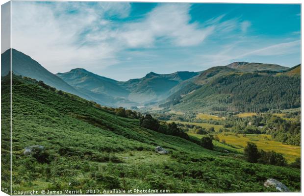 Scottish Highlands landscape Canvas Print by James Merrick