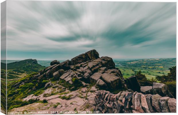 The Roaches, Staffordshire landscape Canvas Print by James Merrick