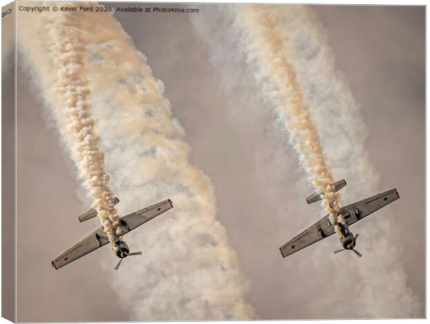 Twin Trails Canvas Print by Kevin Ford