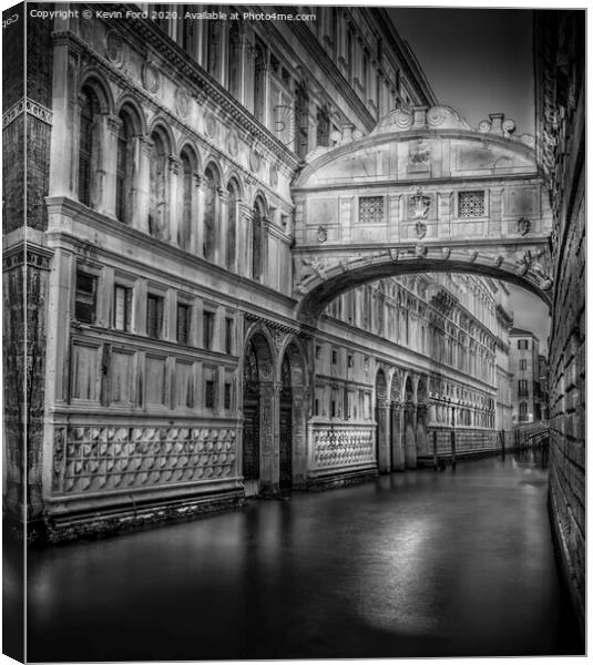Bridge of Sighs Venice Canvas Print by Kevin Ford