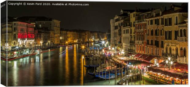 Venice Grand Canal Canvas Print by Kevin Ford