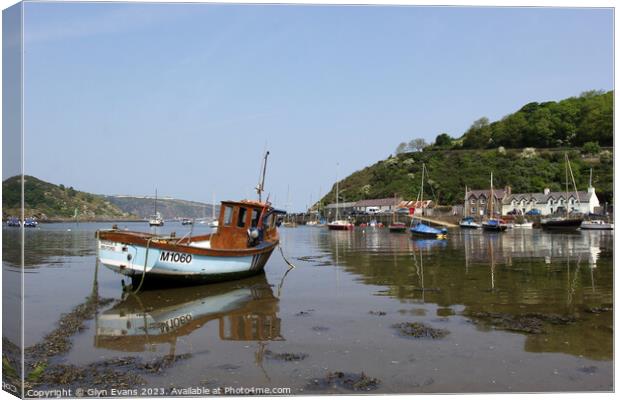 Old Fishguard Harbour Canvas Print by Glyn Evans