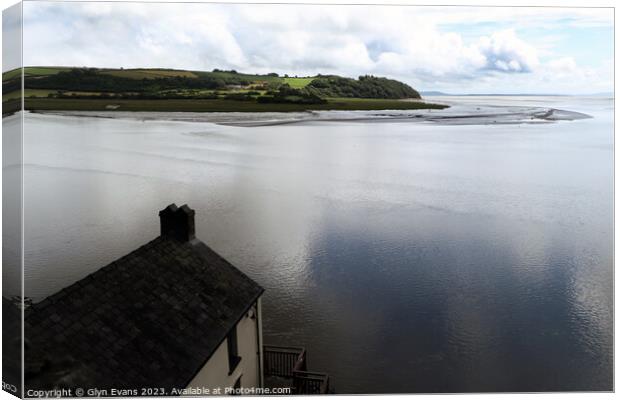 The Boat House Laugharne. Canvas Print by Glyn Evans