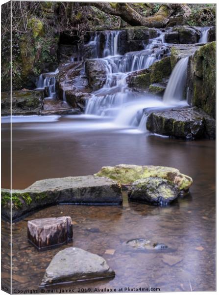 Dreamy Waterfall Canvas Print by mark james