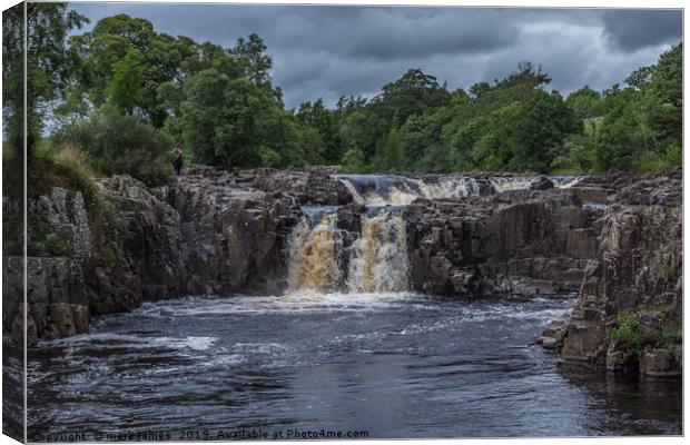 Low Force Waterfalls Canvas Print by mark james