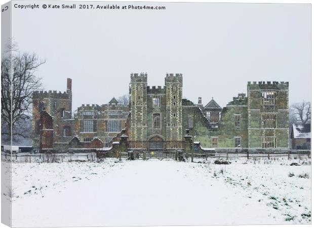 Cowdray Ruins Canvas Print by Kate Small