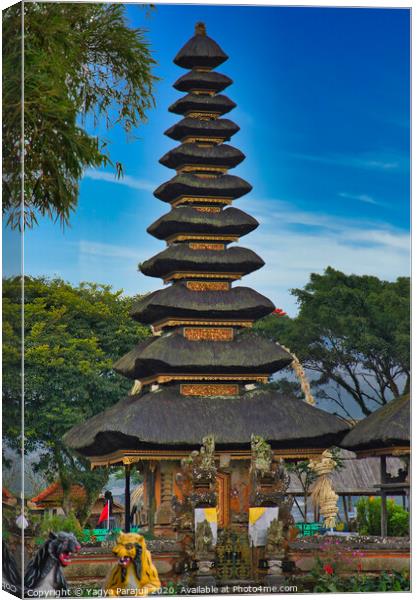 Temple of Bali Canvas Print by Yagya Parajuli