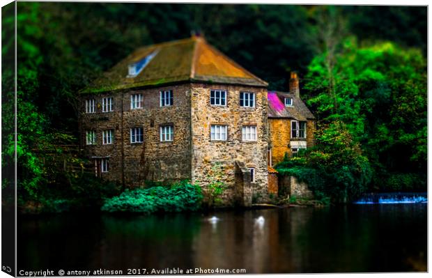 The Old Mill Durham City Canvas Print by Antony Atkinson