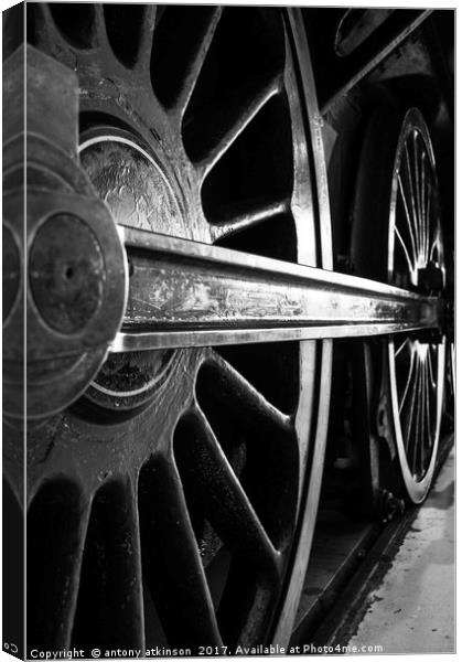 Steam Train Canvas Print by Antony Atkinson