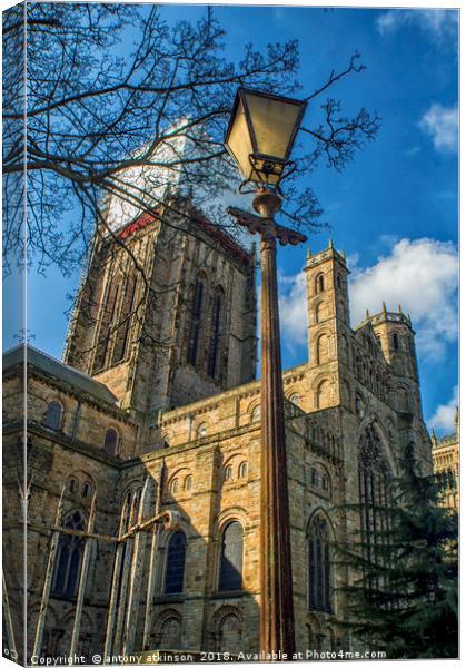 St Cuthberts Durham Cathedral Canvas Print by Antony Atkinson