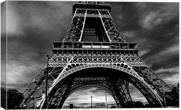 Paris Eiffel Tower Canvas Print by Antony Atkinson