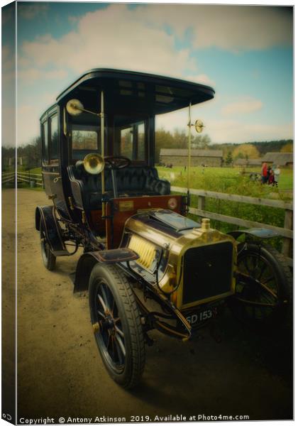 Vintage Classic Model Talbot Car Canvas Print by Antony Atkinson