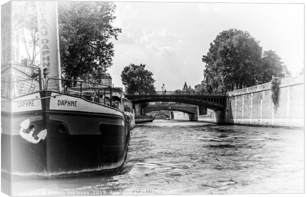 River Seine in Paris Canvas Print by Antony Atkinson