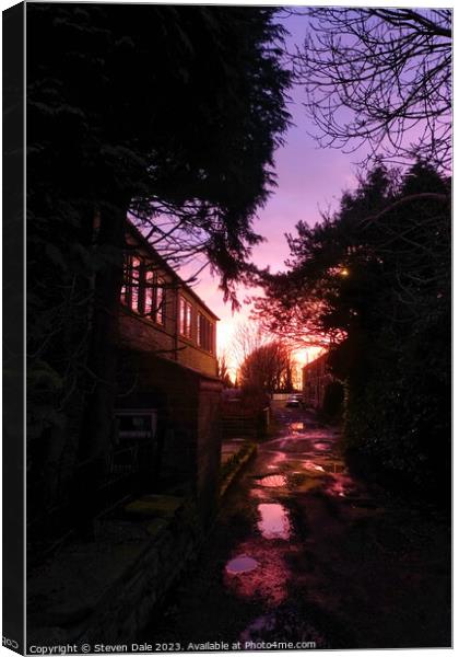 Enchanting Twilight on Little Clegg Road Canvas Print by Steven Dale