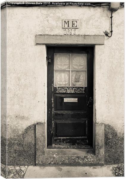  Old Door Portugal Canvas Print by Steven Dale