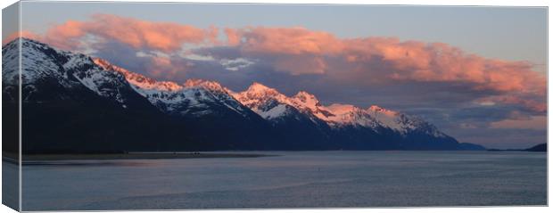 Alaskan Sunset Canvas Print by Janet Mann