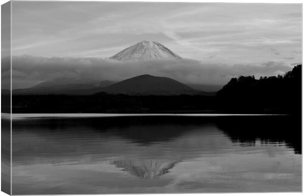 Mt Fuji Canvas Print by Justin Bowdidge