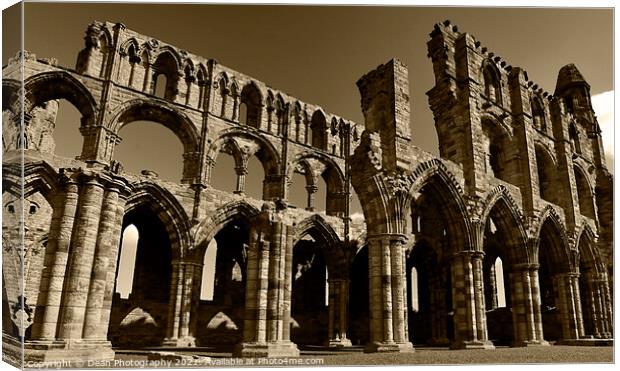 Whitby Abbey Canvas Print by Dean Photography