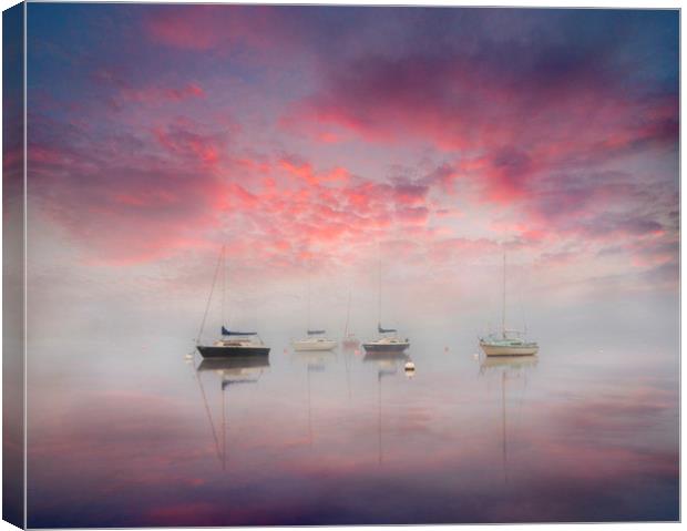  Dawn over Lake Ullswater Canvas Print by Adrian Campfield