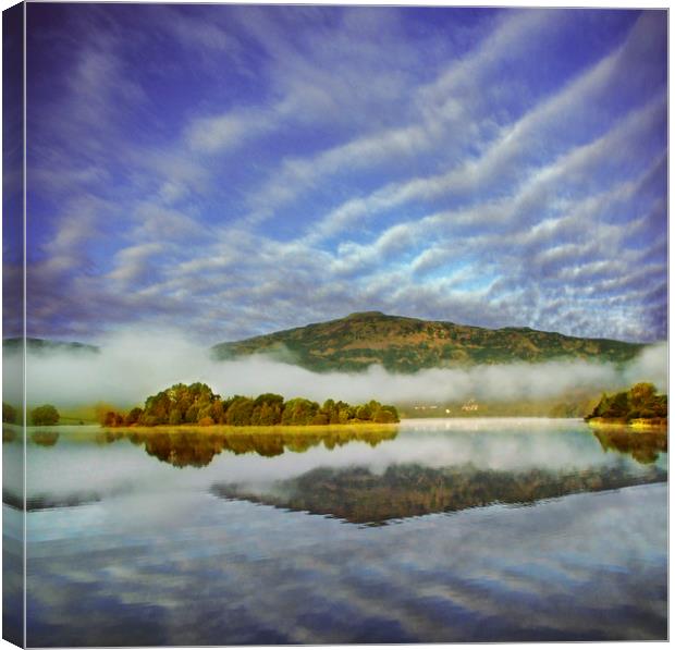 October Morming on Lake Grasmere Canvas Print by Adrian Campfield