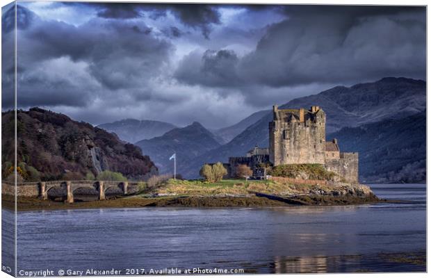 Eilean Donan Castle, Dornie,Scotland Canvas Print by Gary Alexander