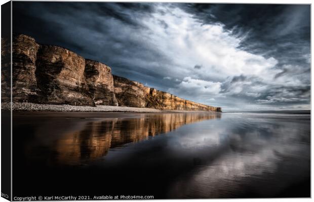 The Cliffs of the Glamorgan Heritage Coast Canvas Print by Karl McCarthy