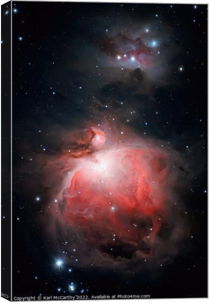The Orion Nebula Canvas Print by Karl McCarthy