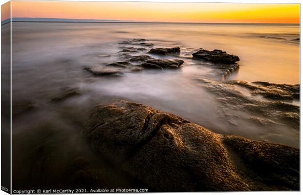 Tidal Rocks Canvas Print by Karl McCarthy