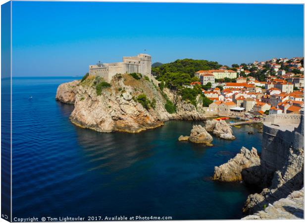 Dubrovnik Old Town City Walls  Canvas Print by Tom Lightowler
