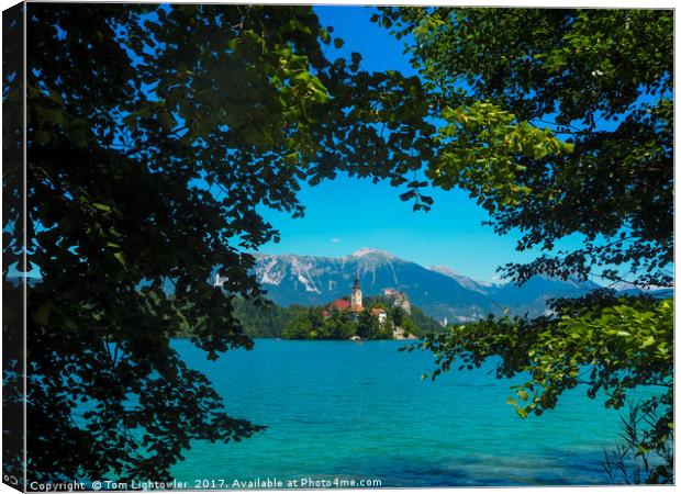 Lake Bled Slovenia Canvas Print by Tom Lightowler
