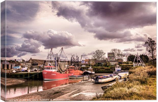 Brancaster Staithe a Stunning Harbour Canvas Print by Jim Key