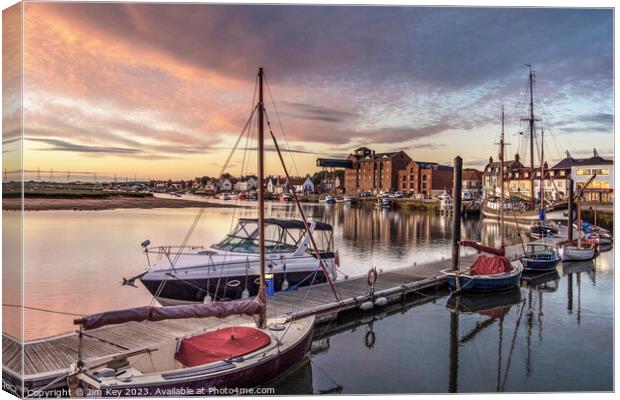 Wells next the Sea  Sunrise  Canvas Print by Jim Key