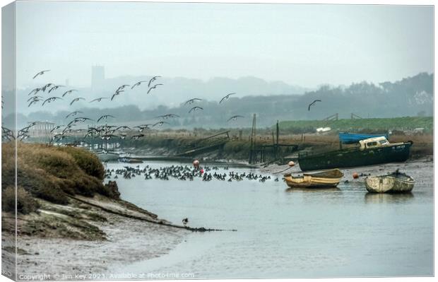 Morston Quay Norfolk Canvas Print by Jim Key