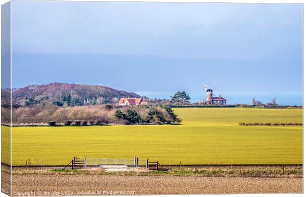 Weybourne Windmill Norfolk  Canvas Print by Jim Key